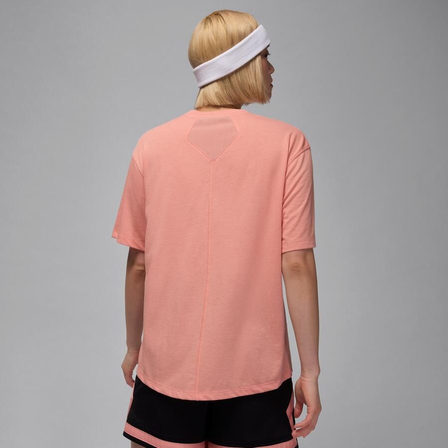 Jordan Sport Diamond damestop met korte mouwen Oranje