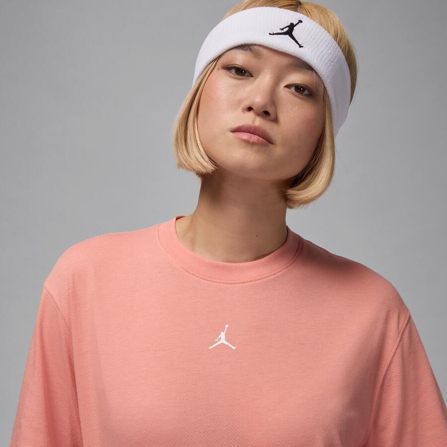 Jordan Sport Diamond damestop met korte mouwen Oranje - Foto 2