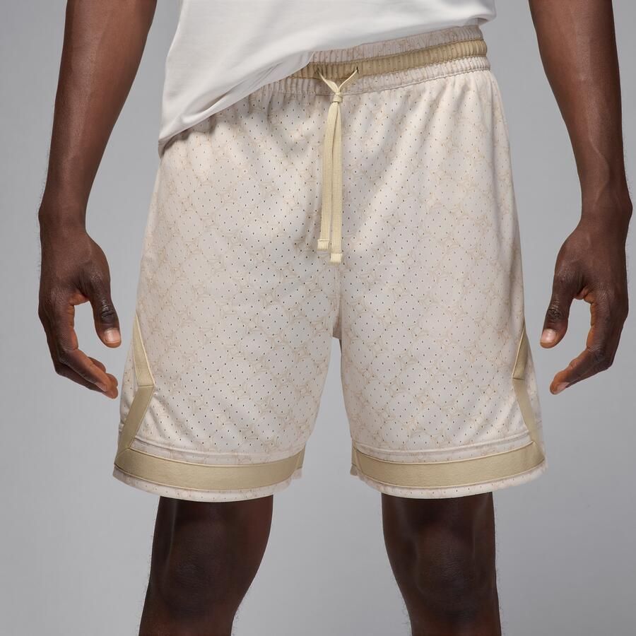 Jordan Sport Diamond herenshorts met Dri-FIT en print Bruin