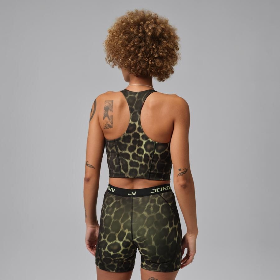 Jordan Sport Dri-FIT damestop met print Groen