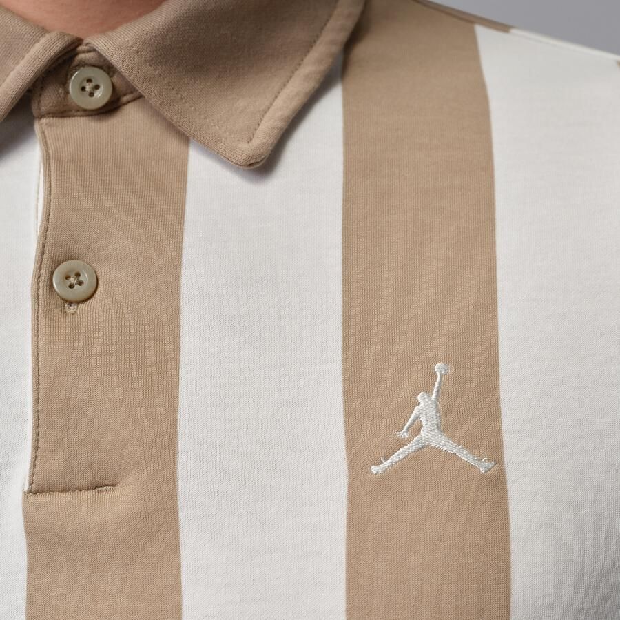 Jordan Sport Dri-FIT golfpolo met print voor heren Bruin - Foto 3