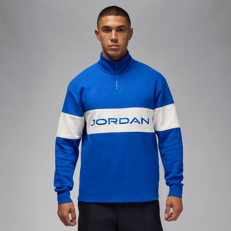 Jordan Sport Dri-FIT golftop met korte rits voor heren Blauw - Foto 4