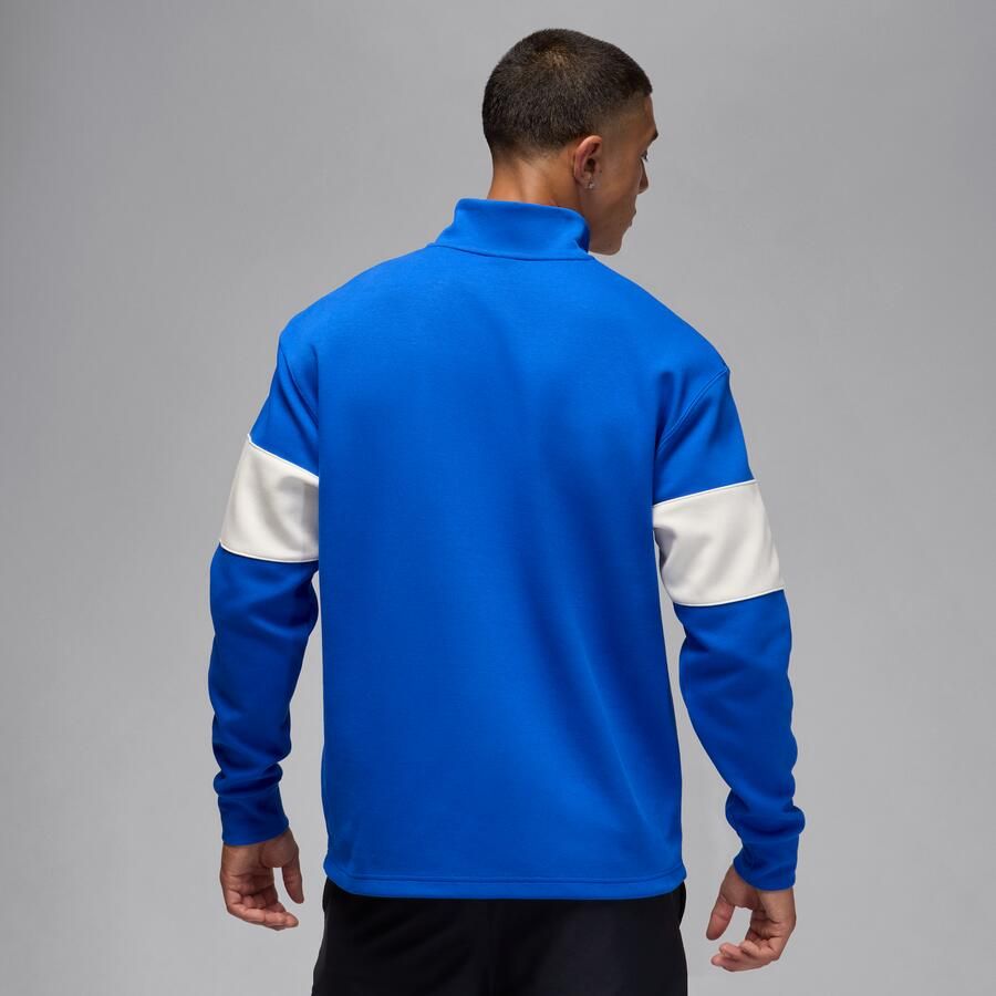 Jordan Sport Dri-FIT golftop met korte rits voor heren Blauw
