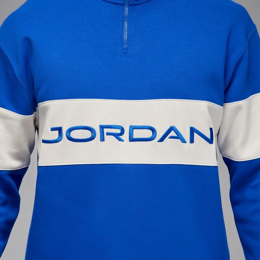 Jordan Sport Dri-FIT golftop met korte rits voor heren Blauw - Foto 3