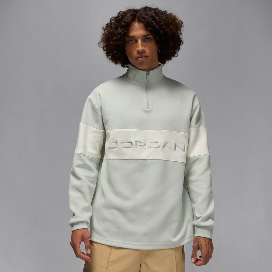 Jordan Sport Dri-FIT golftop met korte rits voor heren Grijs - Foto 4