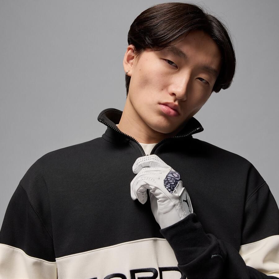 Jordan Sport Dri-FIT golftop met korte rits voor heren Zwart - Foto 2