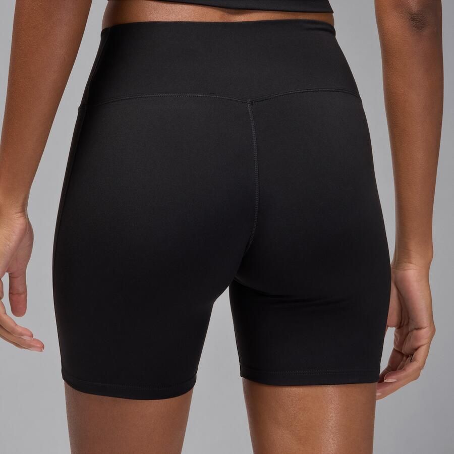 Jordan Sport Dri-FIT shorts met hoge taille voor dames (15 cm) Zwart - Foto 2