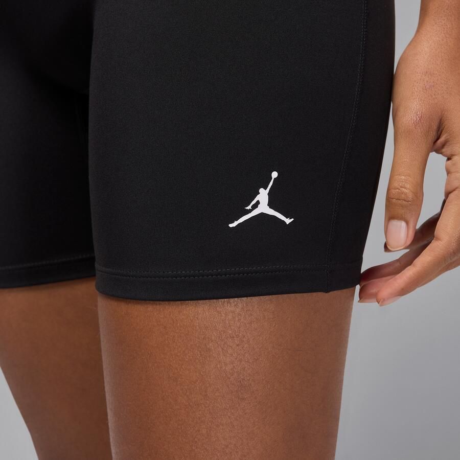 Jordan Sport Dri-FIT shorts met hoge taille voor dames (15 cm) Zwart - Foto 3
