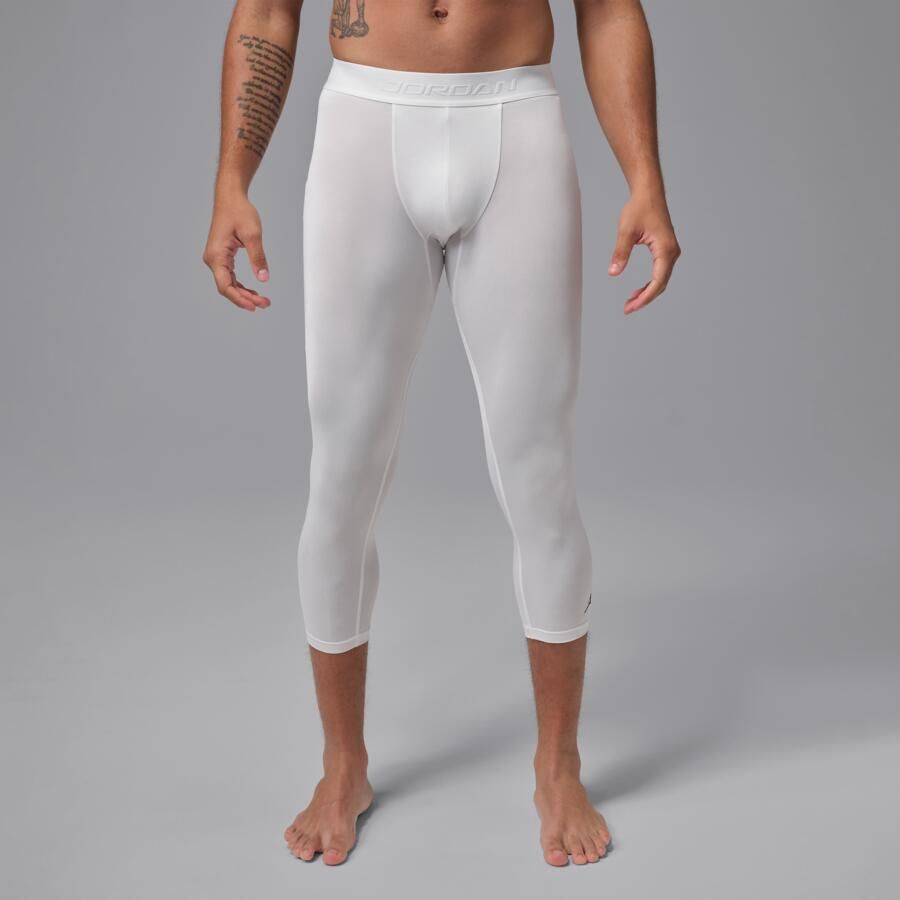 Jordan Sport Essentials Dri-FIT 3 4 legging voor heren Wit - Foto 3