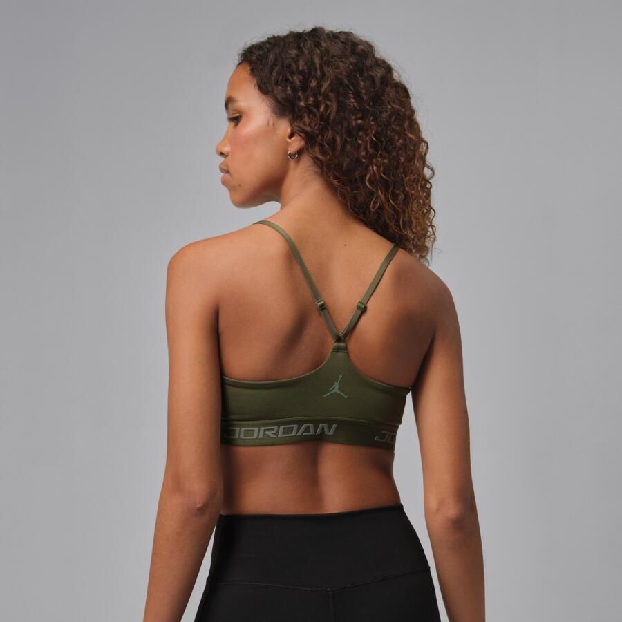Jordan Sport Essentials padded verstelbare sport-bh Groen - Foto 4