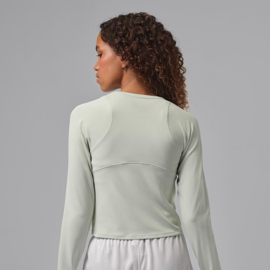 Jordan Sport Flightweight top met lange mouwen voor dames Grijs