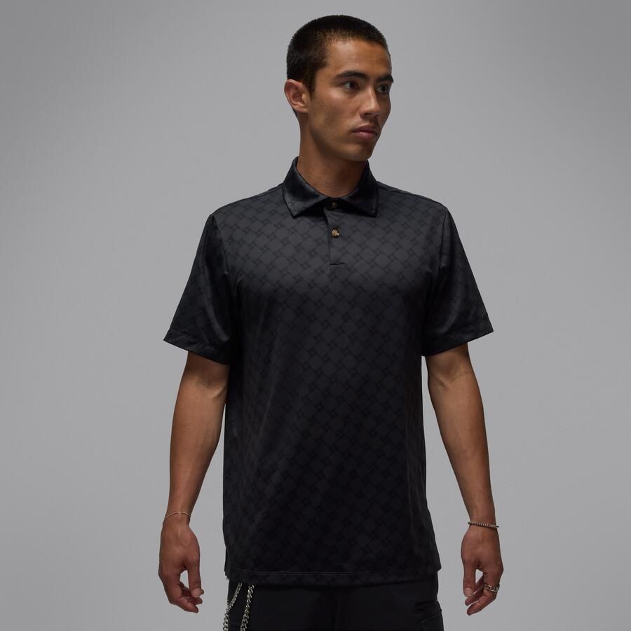 Jordan Sport golfpolo met print voor heren Zwart - Foto 4