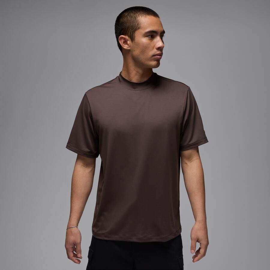 Jordan Sport golfshirt met opstaande kraag voor heren Bruin - Foto 4