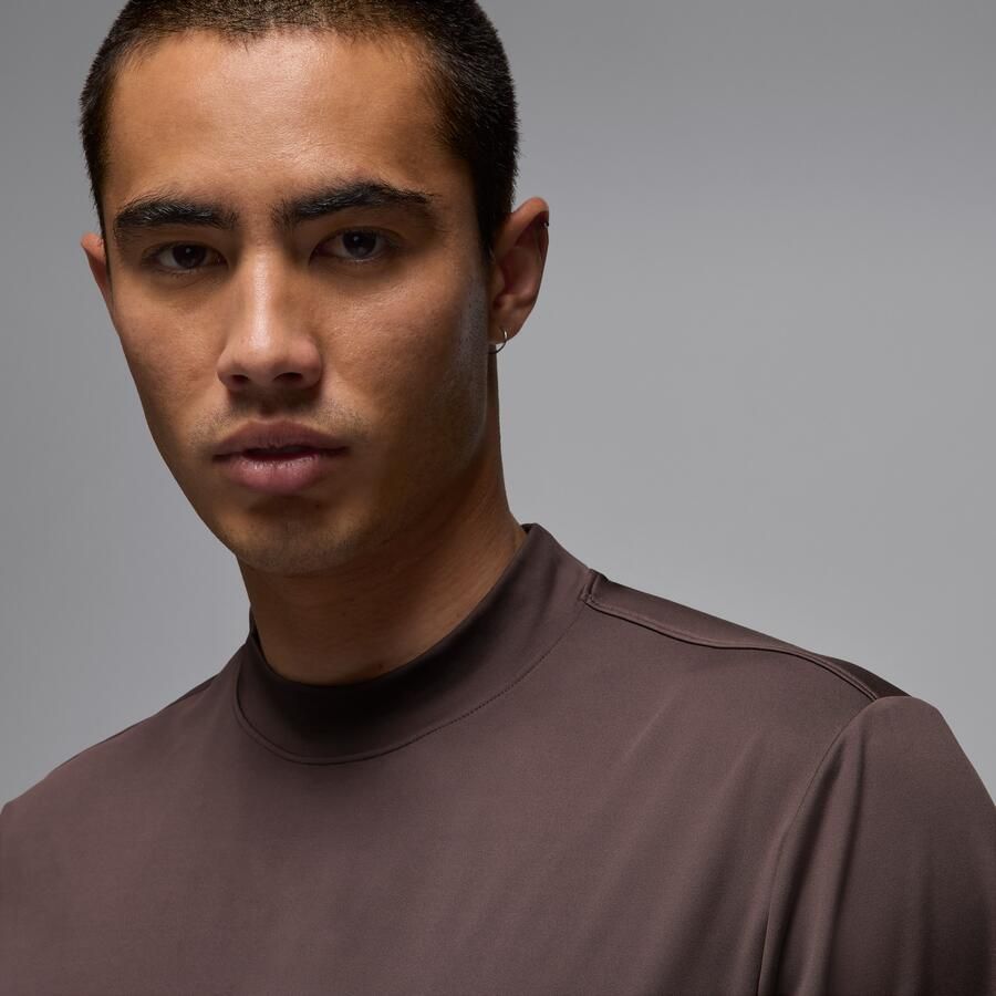 Jordan Sport golfshirt met opstaande kraag voor heren Bruin - Foto 2
