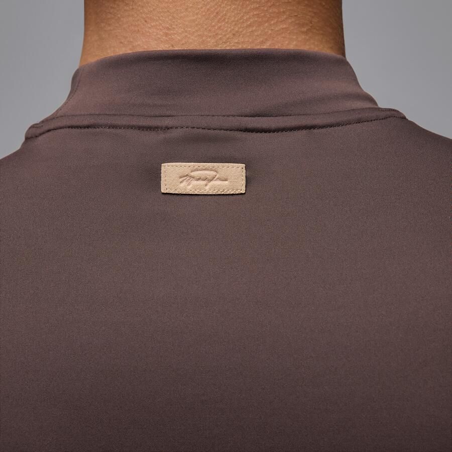 Jordan Sport golfshirt met opstaande kraag voor heren Bruin - Foto 3