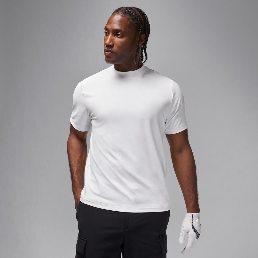 Jordan Sport golfshirt met opstaande kraag voor heren Wit - Foto 4