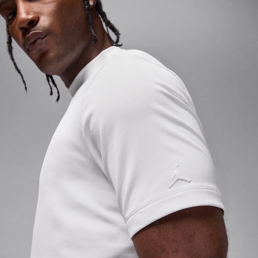 Jordan Sport golfshirt met opstaande kraag voor heren Wit - Foto 3