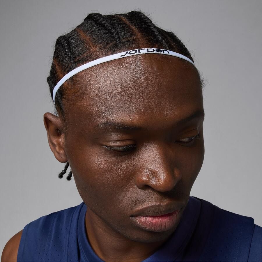 Jordan Sport hoofdbanden van verschillende breedte (3 stuks) Wit - Foto 3