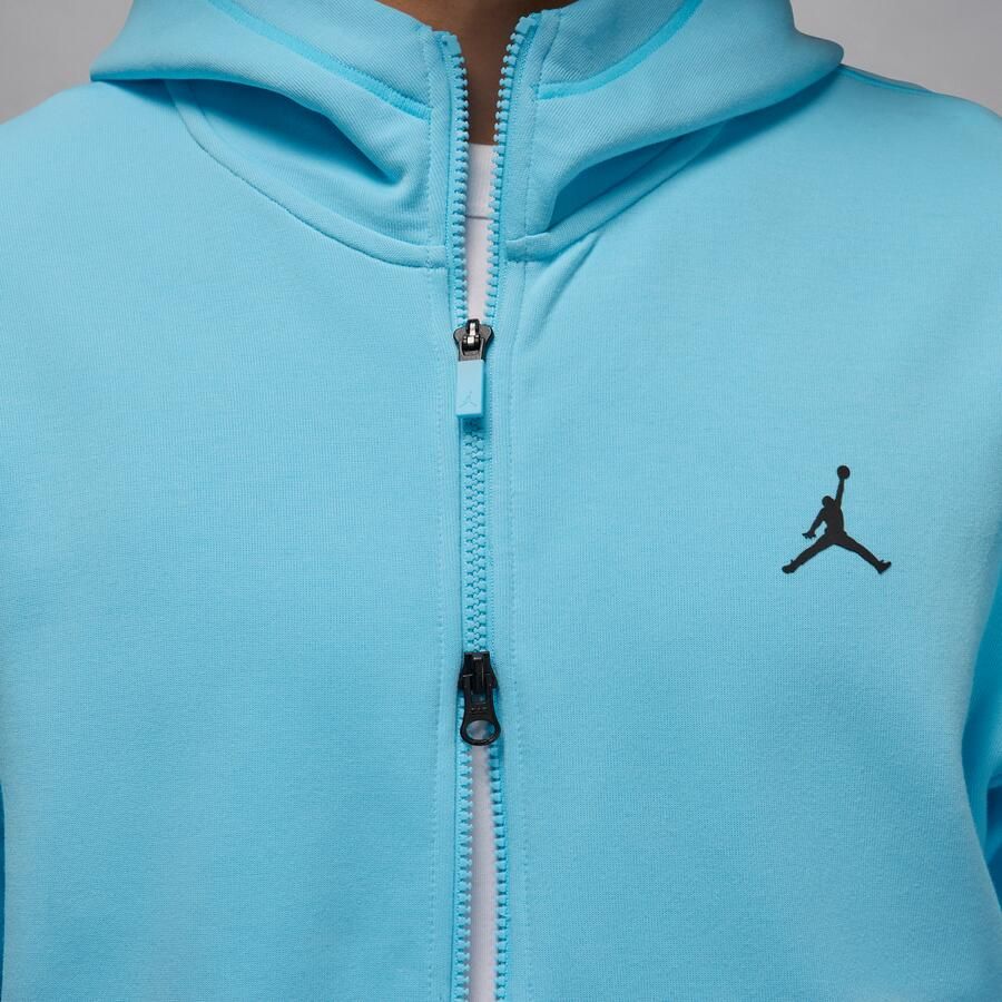 Jordan Sport Hoop Fleece Dri-FIT herenhoodie met rits Blauw - Foto 3