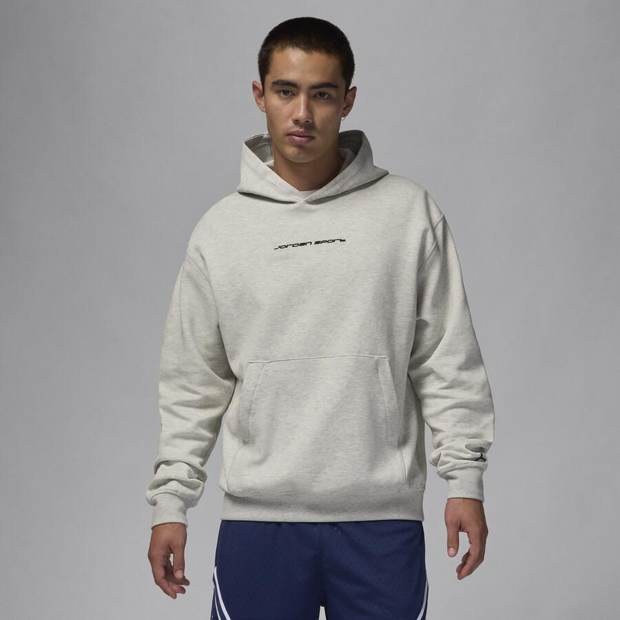 Jordan Sport Hoop Fleece Dri-FIT hoodie voor heren Grijs - Foto 4