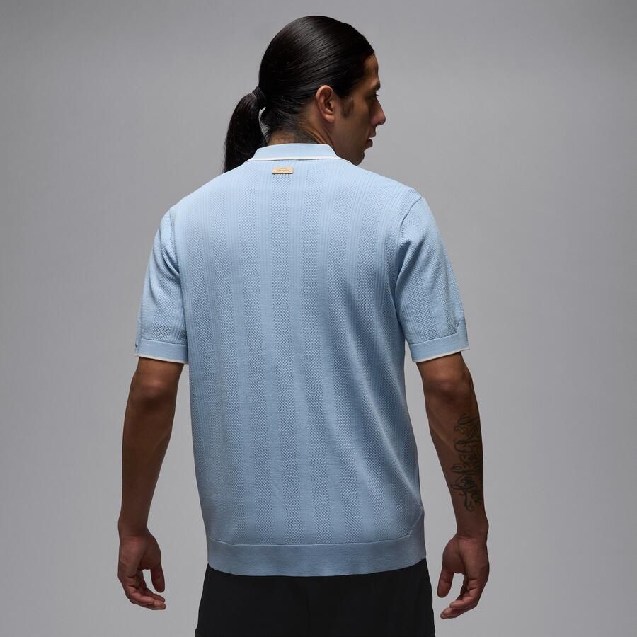 Jordan Sport knit golftop met knoopsluiting voor heren Blauw