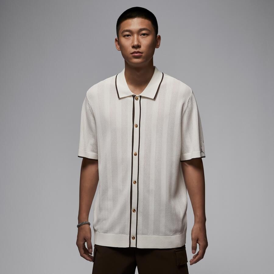 Jordan Sport knit golftop met knoopsluiting voor heren Grijs - Foto 4