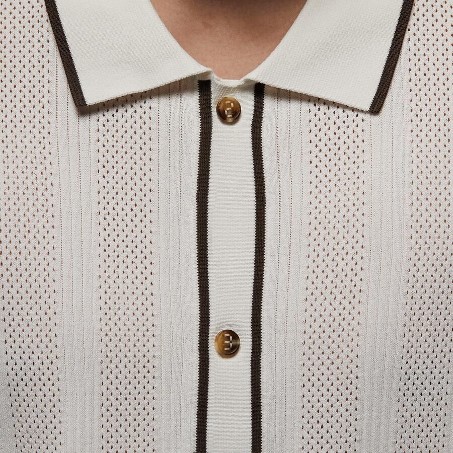 Jordan Sport knit golftop met knoopsluiting voor heren Grijs - Foto 3