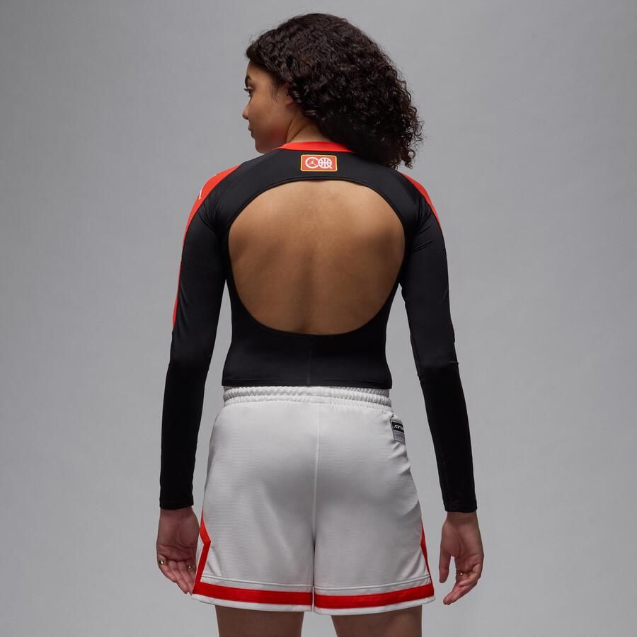 Jordan Sport Quai 54 damestop met lange mouwen Zwart