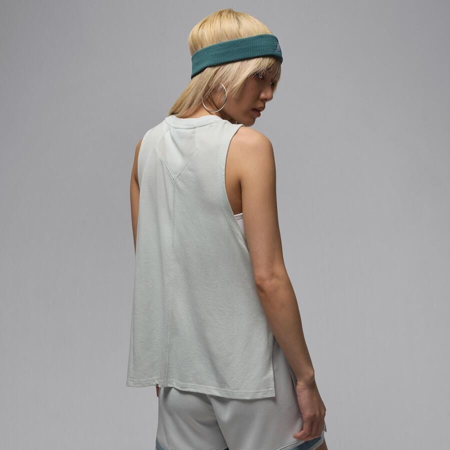 Jordan Sport tanktop met ruitdetail voor dames Grijs