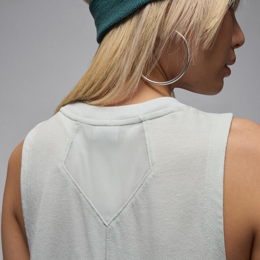 Jordan Sport tanktop met ruitdetail voor dames Grijs - Foto 3