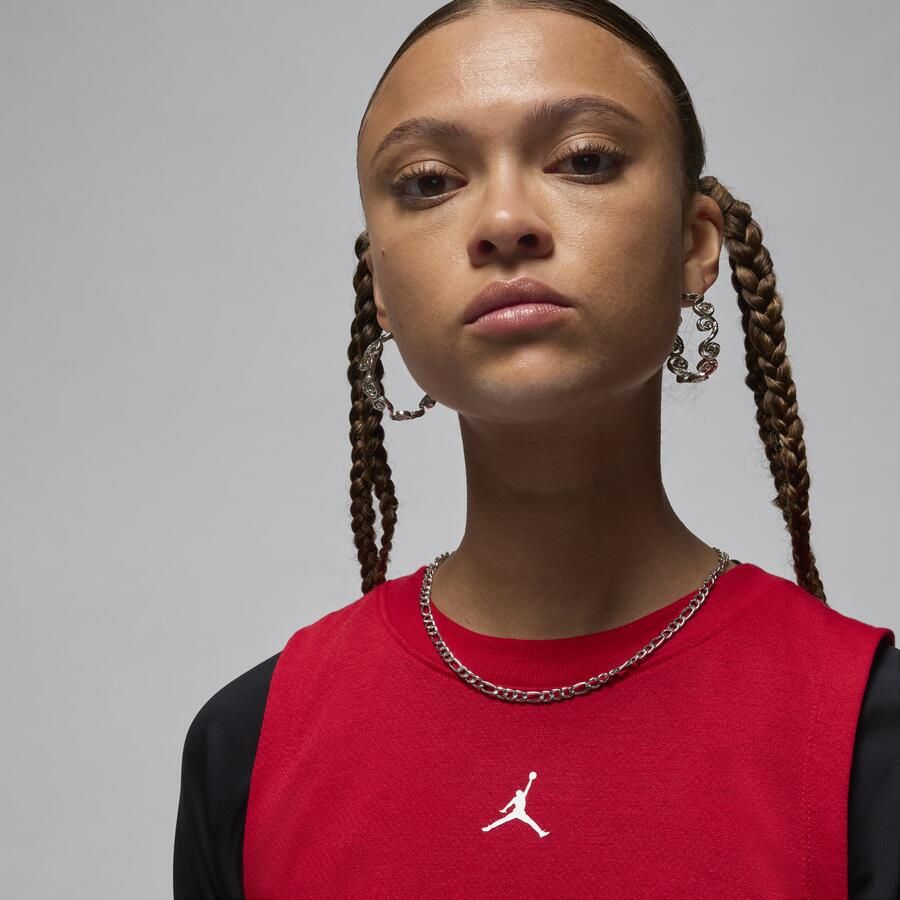 Jordan Sport tanktop met ruitdetail voor dames Rood