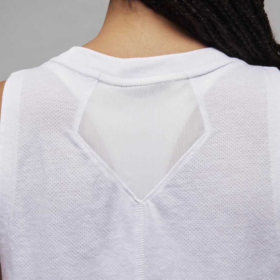Jordan Sport tanktop met ruitdetail voor dames Wit - Foto 2