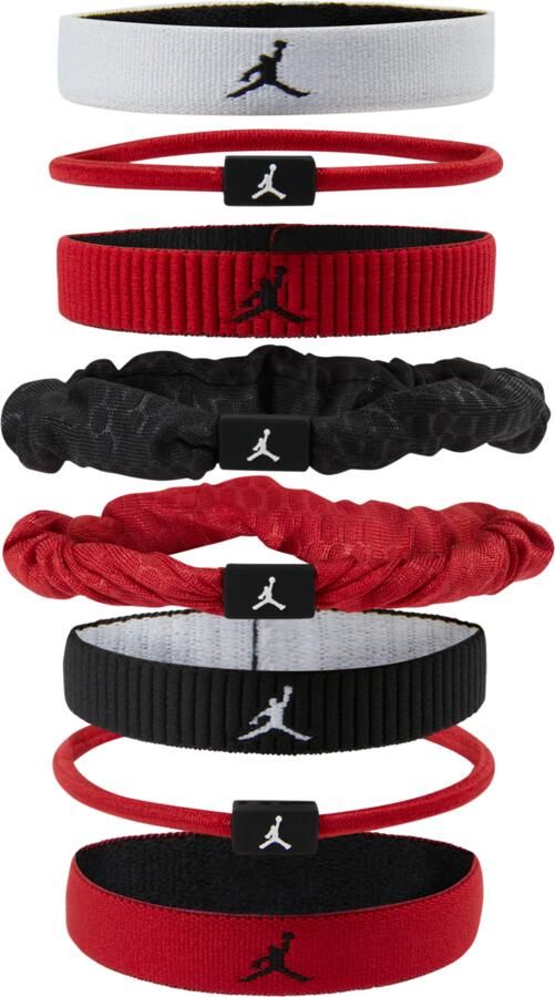 Jordan Sport verschillende haarelastiekjes (8 stuks) Wit