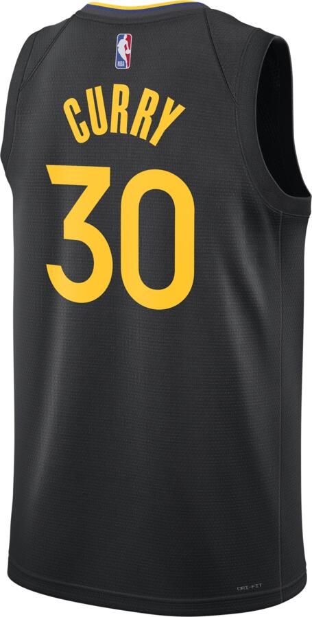 Jordan Stephen Curry Golden State Warriors 2024 25 Statement Edition Swingman Dri-FIT NBA-jersey voor heren Zwart - Foto 2