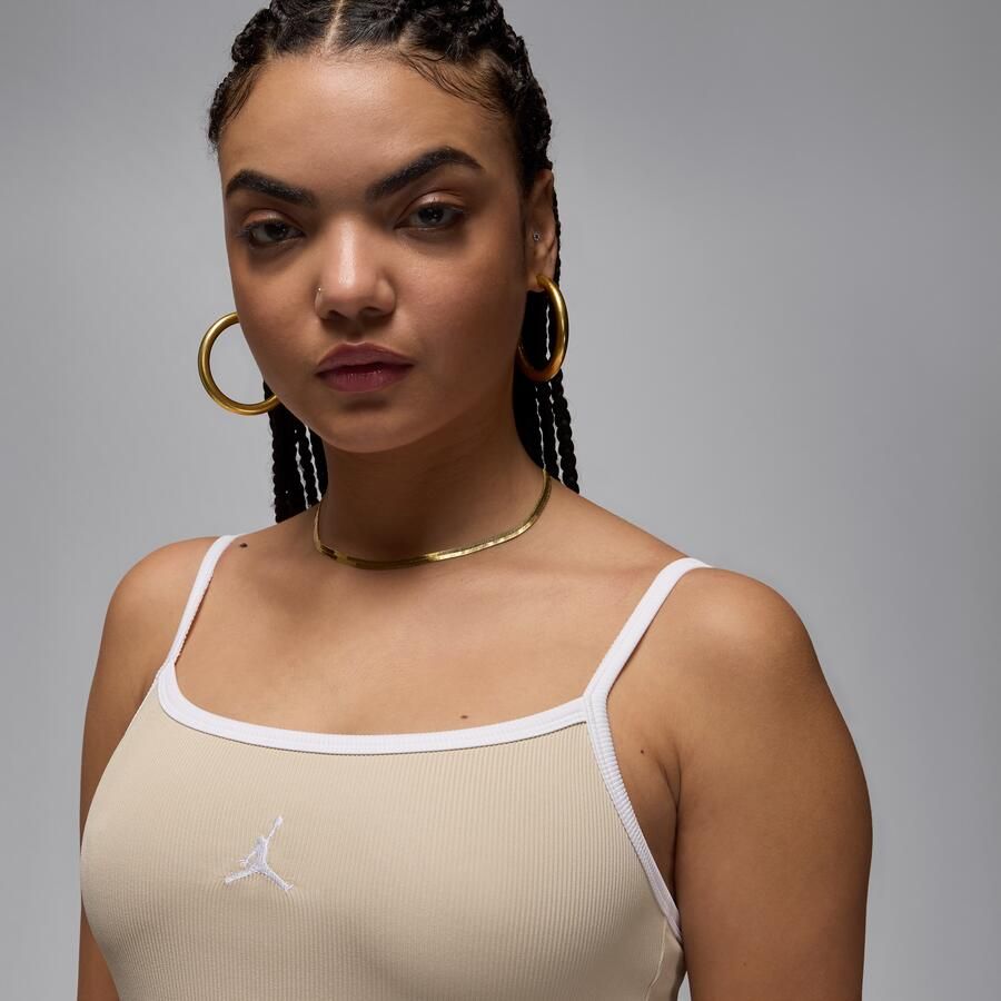 Jordan strakke tanktopjurk Bruin - Foto 2