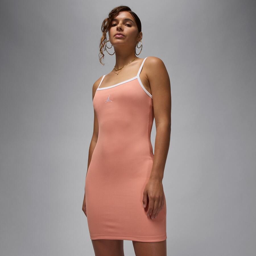 Jordan strakke tanktopjurk Oranje - Foto 4