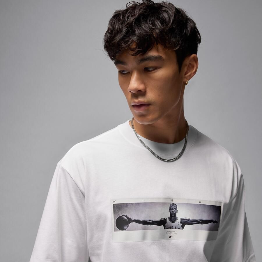 Jordan T-shirt met foto voor heren Wit - Foto 2