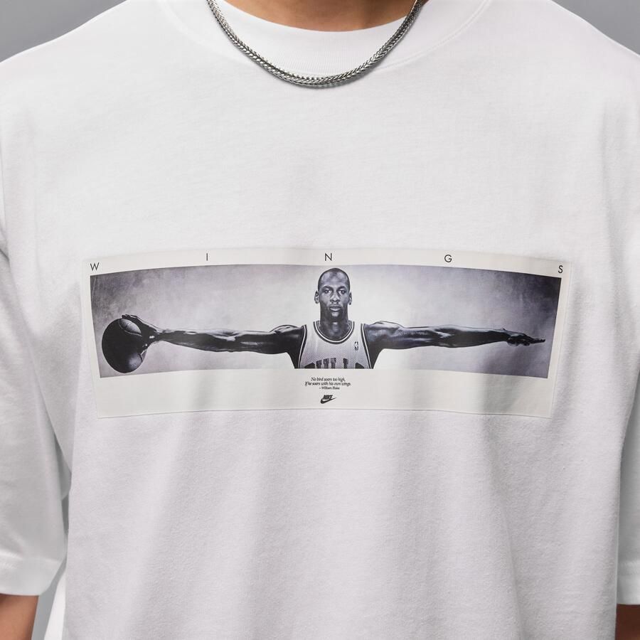 Jordan T-shirt met foto voor heren Wit - Foto 3