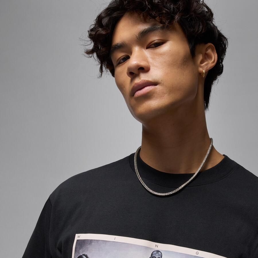 Jordan T-shirt met foto voor heren Zwart - Foto 2