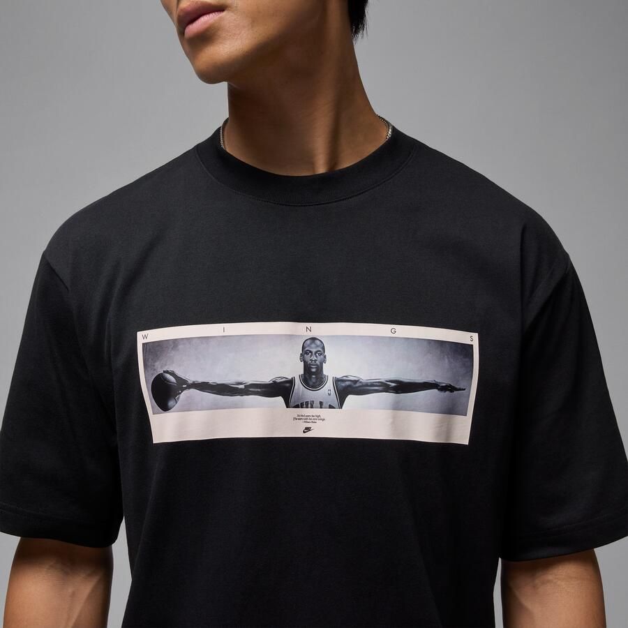 Jordan T-shirt met foto voor heren Zwart - Foto 3