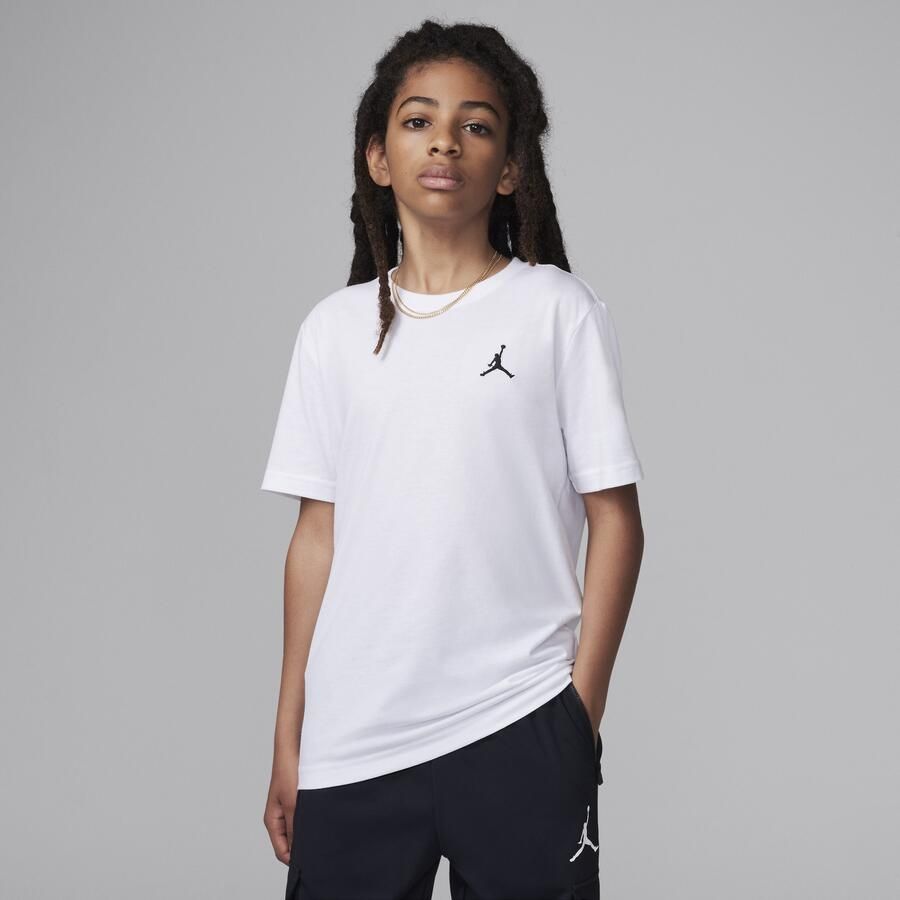 Jordan T-shirt met geborduurd Jumpman Air Wit - Foto 3