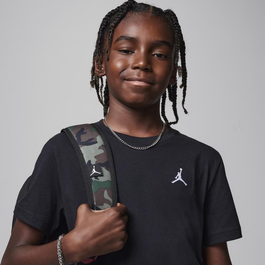 Jordan T-shirt met geborduurd Jumpman Air Zwart