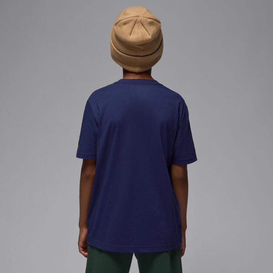 Jordan T-shirt met geborduurd logo voor kids Blauw