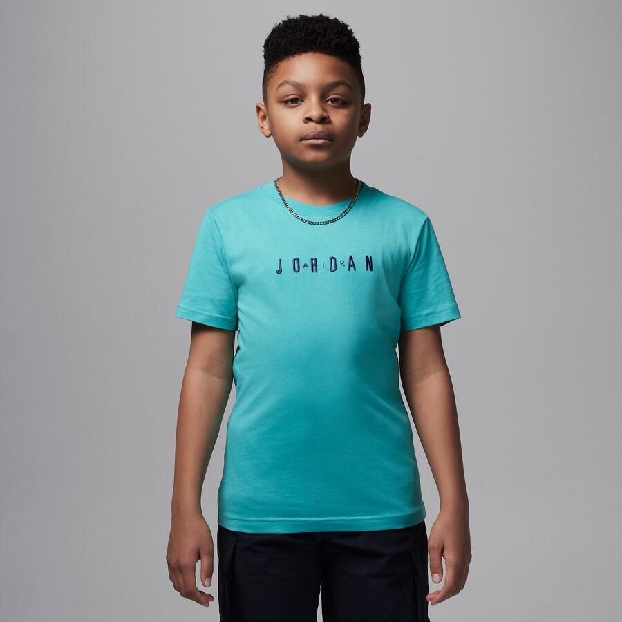 Jordan T-shirt met geborduurd logo voor kids Groen - Foto 4