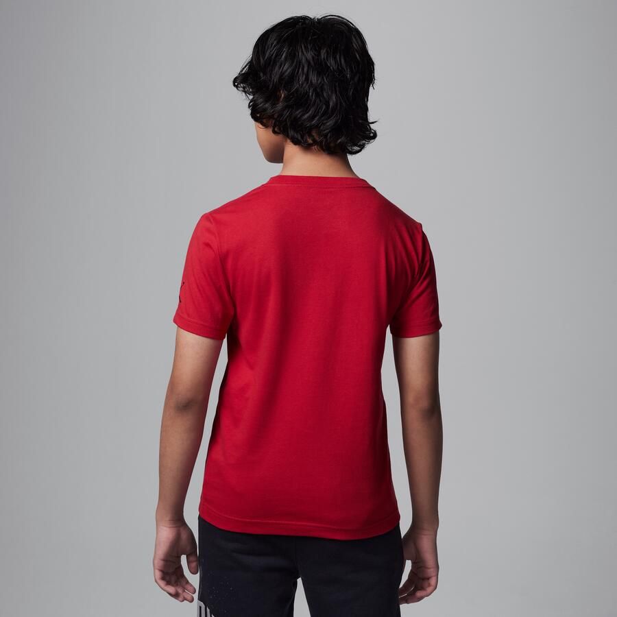 Jordan T-shirt met geborduurd logo voor kids Rood