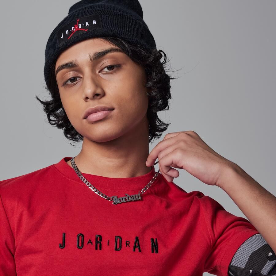 Jordan T-shirt met geborduurd logo voor kids Rood - Foto 2