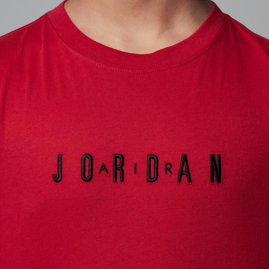 Jordan T-shirt met geborduurd logo voor kids Rood - Foto 3