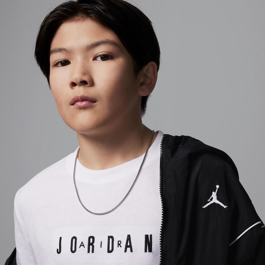 Jordan T-shirt met geborduurd logo voor kids Wit - Foto 2