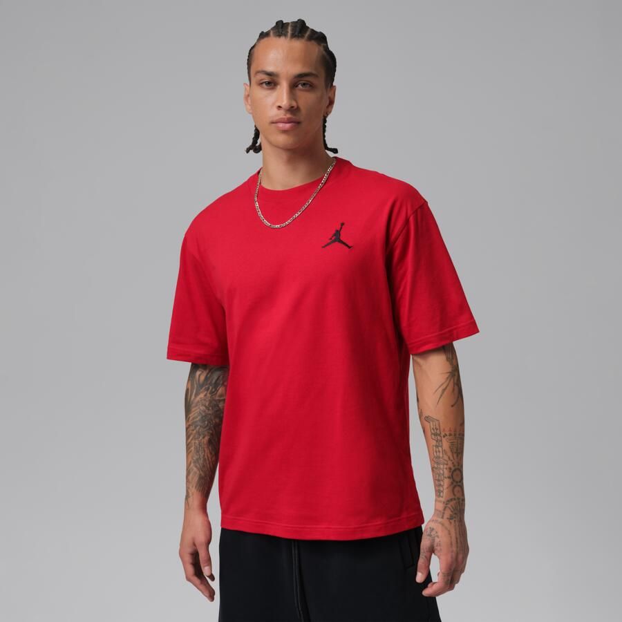 Jordan T-shirt met geborduurde Jumpman voor heren Rood - Foto 4