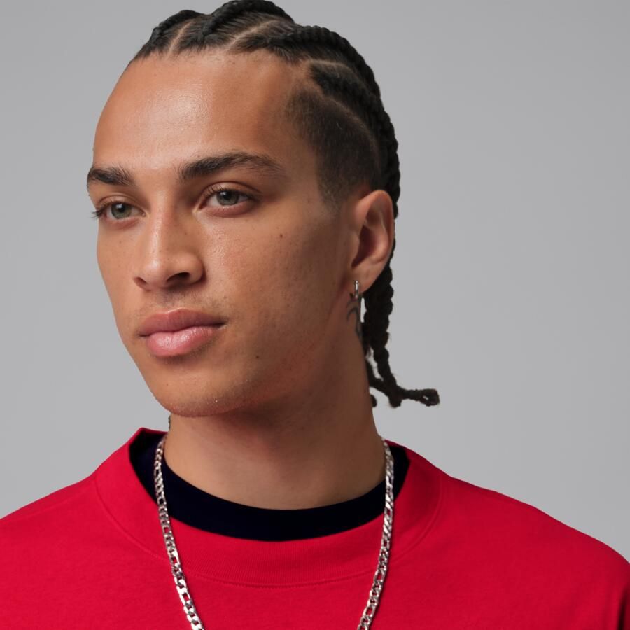 Jordan T-shirt met geborduurde Jumpman voor heren Rood - Foto 2